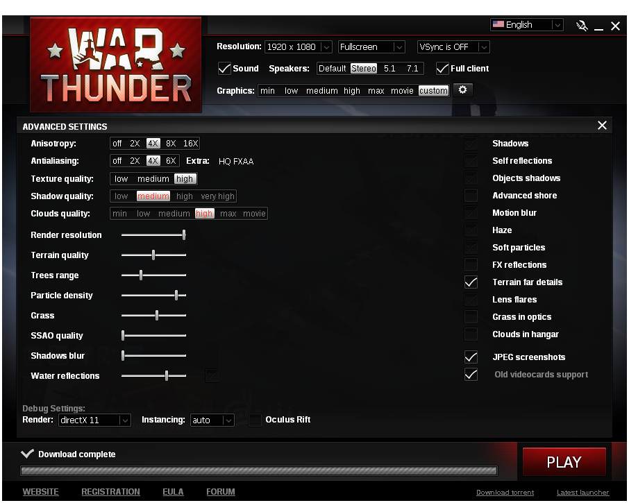 War thunder звуковая карта