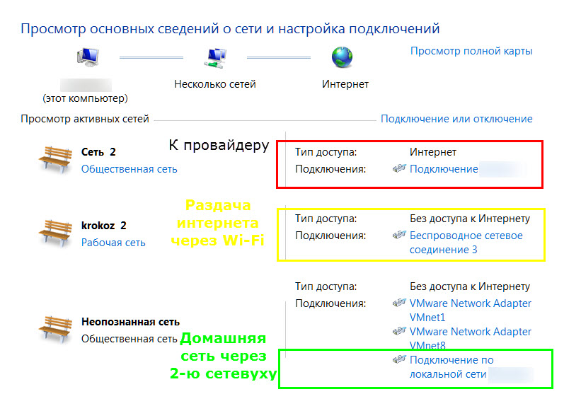 Пишет подключение без доступа к интернету